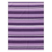 Nappe Bandes violettes et blanches, Tissu de table de li (Devant)