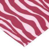 Nappe Bandes zébrées - Bourgogne et rose (Angle)