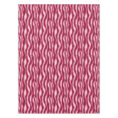 Nappe Bandes zébrées - Bourgogne et rose (Devant)