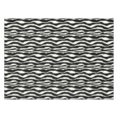 Nappe Bandes zébrées - Noir et Blanc (Devant (Horizontal))