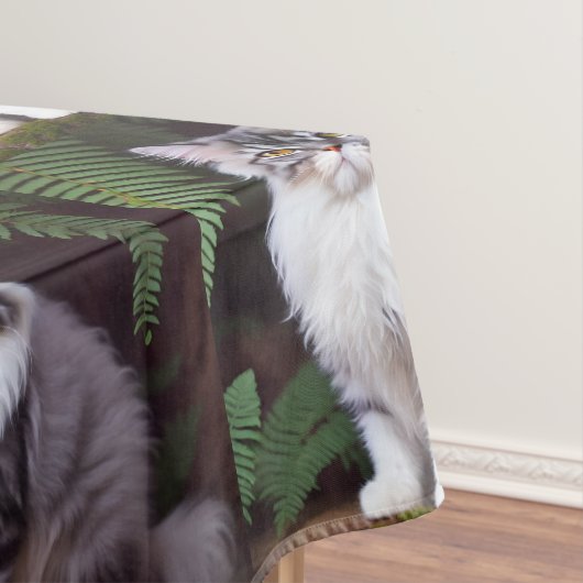 Nappe Banjo le persan : Un délice gris et blanc (In Situ)