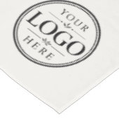 Nappe Bannière de table avec code QR et logo d'entrepris (Angle)