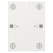 Nappe Bannière de table avec code QR et logo d'entrepris (Devant)