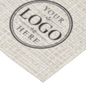 Nappe Bannière de table de code QR de logo d'entreprise (Angle)