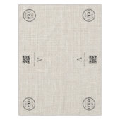 Nappe Bannière de table de code QR de logo d'entreprise (Devant)