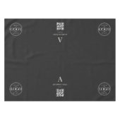 Nappe Bannière de table de logo de code QR d'entreprise  (Devant (Horizontal))