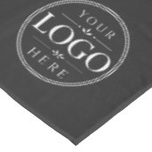 Nappe Bannière de table de logo de code QR d'entreprise  (Angle)