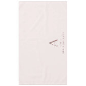 Nappe Bannière de table Marque Entreprise Rose Fardée (Devant)