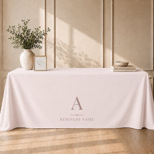 Nappe Bannière de table Marque Entreprise Rose Fardée