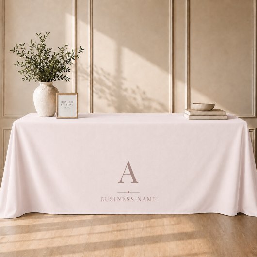 Nappe Bannière de table Marque Entreprise Rose Fardée