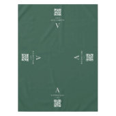 Nappe Bannière de table QR Code Entreprise Verte (Devant)
