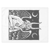 Nappe baphomet pentagram lune café démon blanc (Devant (Horizontal))