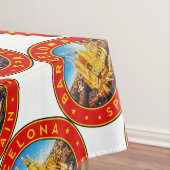 Nappe Barcelone, Spain, circle, red (In Situ)