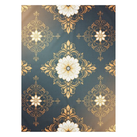 Nappe "Barockes Ornament-Muster in Gold und Schwarz" Dec (Devant)