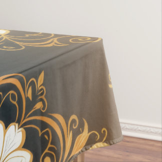 Nappe "Barockes Ornament-Muster in Gold und Schwarz" Dec