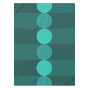 Nappe Barrages de géométrie rétro Cercles Turquoises