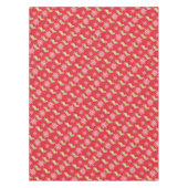 Nappe Bas de Noël verts et flocons rouges (Devant)