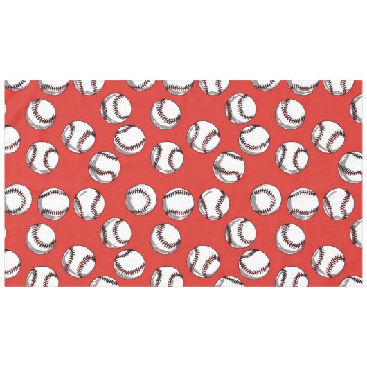 Nappe Baseball sur arrière - plan rouge (Devant (Horizontal))