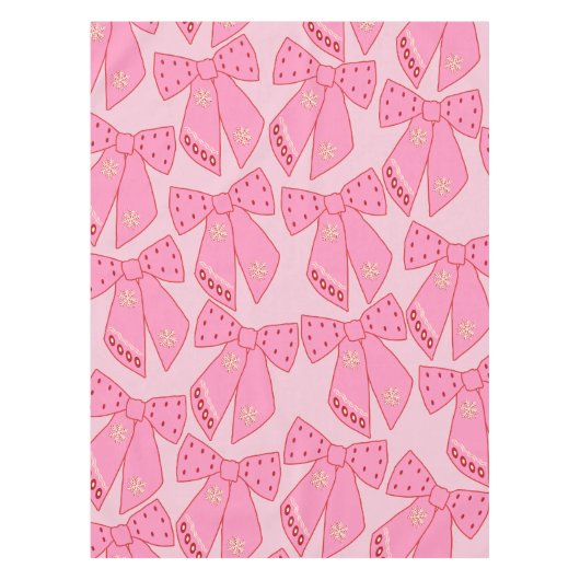 Nappe Basses de Noël roses (Devant)