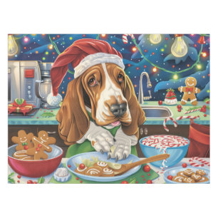 Nappe Basset Hound Gîtes : Noël festif