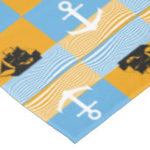 Nappe Bateau à voile et motif d'ancre (Angle)