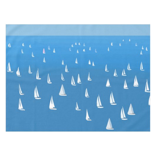 Nappe Bateaux à voile en mer bleu profond - Regatta Bate (Devant (Horizontal))