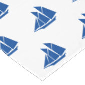 Nappe Bateaux bleu marine motif été moderne (Angle)
