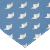 Nappe Bateaux d'origami sur le motif de l'eau (Angle)