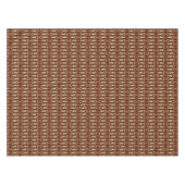 Nappe Batik tribal - Brown, Tan et Coral (Devant (Horizontal))