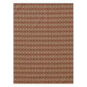 Nappe Batik tribal - Brown, Tan et Coral (Devant)