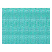 Nappe Batik tribal - turquoise et aigue-marine (Devant (Horizontal))