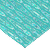 Nappe Batik tribal - turquoise et aigue-marine (Angle)