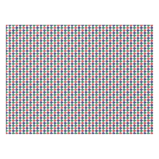 Nappe Bauble Pattern Colorful Christmas (Devant (Horizontal))