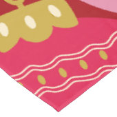 Nappe Baubles De Noël Rose Et Rouge (Angle)