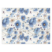 Nappe Beau bleu clair fleuri (Devant (Horizontal))