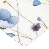 Nappe Beau bleu clair fleuri (Angle)
