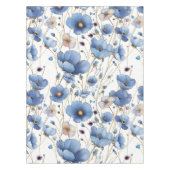 Nappe Beau bleu clair fleuri (Devant)
