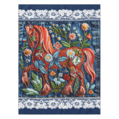 Nappe Beau Cheval Brodé (Devant)