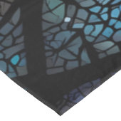 Nappe Beau couple mariage sur un arbre de vie bleu (Angle)