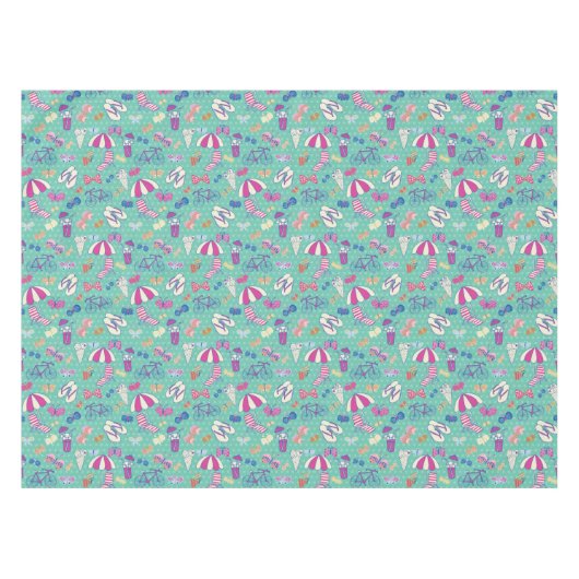 Nappe Beau motif avec des éléments d'été (Devant (Horizontal))