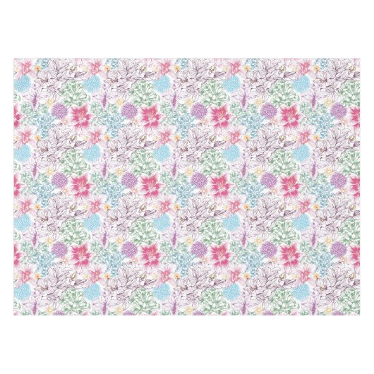 Nappe Beau motif avec les fleurs colorées (Devant (Horizontal))