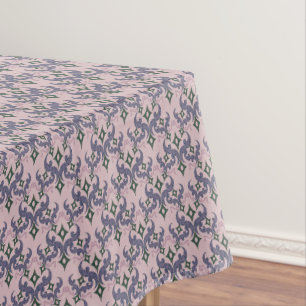 Nappe Beau motif ethnique de Damas pointillisme