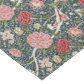 Nappe Beau motif floral Fleurs de feuillage Rouge rose (Angle)