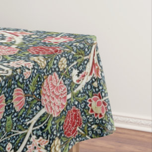 Nappe Beau motif floral Fleurs de feuillage Rouge rose