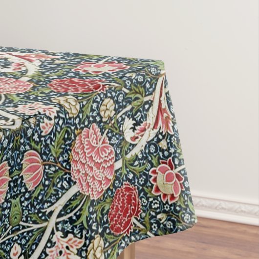 Nappe Beau motif floral Fleurs de feuillage Rouge rose (In Situ)