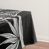 Nappe Beau motif floral noir et blanc simple (In Situ)