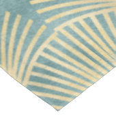 Nappe Beau motif ventilateur, or turquoise, motif Art Dé (Angle)