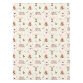 Nappe Beau Noël Reindeer Snowman Motif Whimsical (Devant)