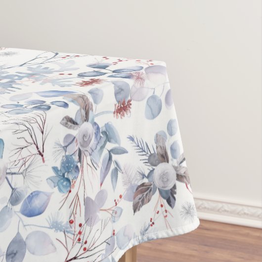 Nappe Beau Pastel Blue hiver Floral (In Situ)