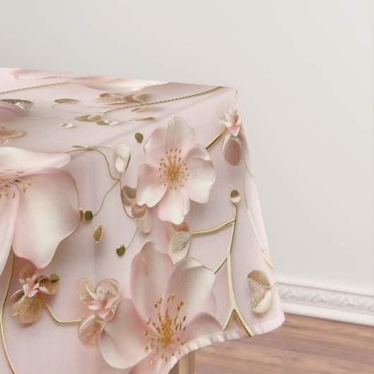 Nappe Beau Pastel Rose Doux Floral (In Situ)